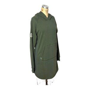 Vintage sweatshirt dress with hood by Lake Girl Size L
